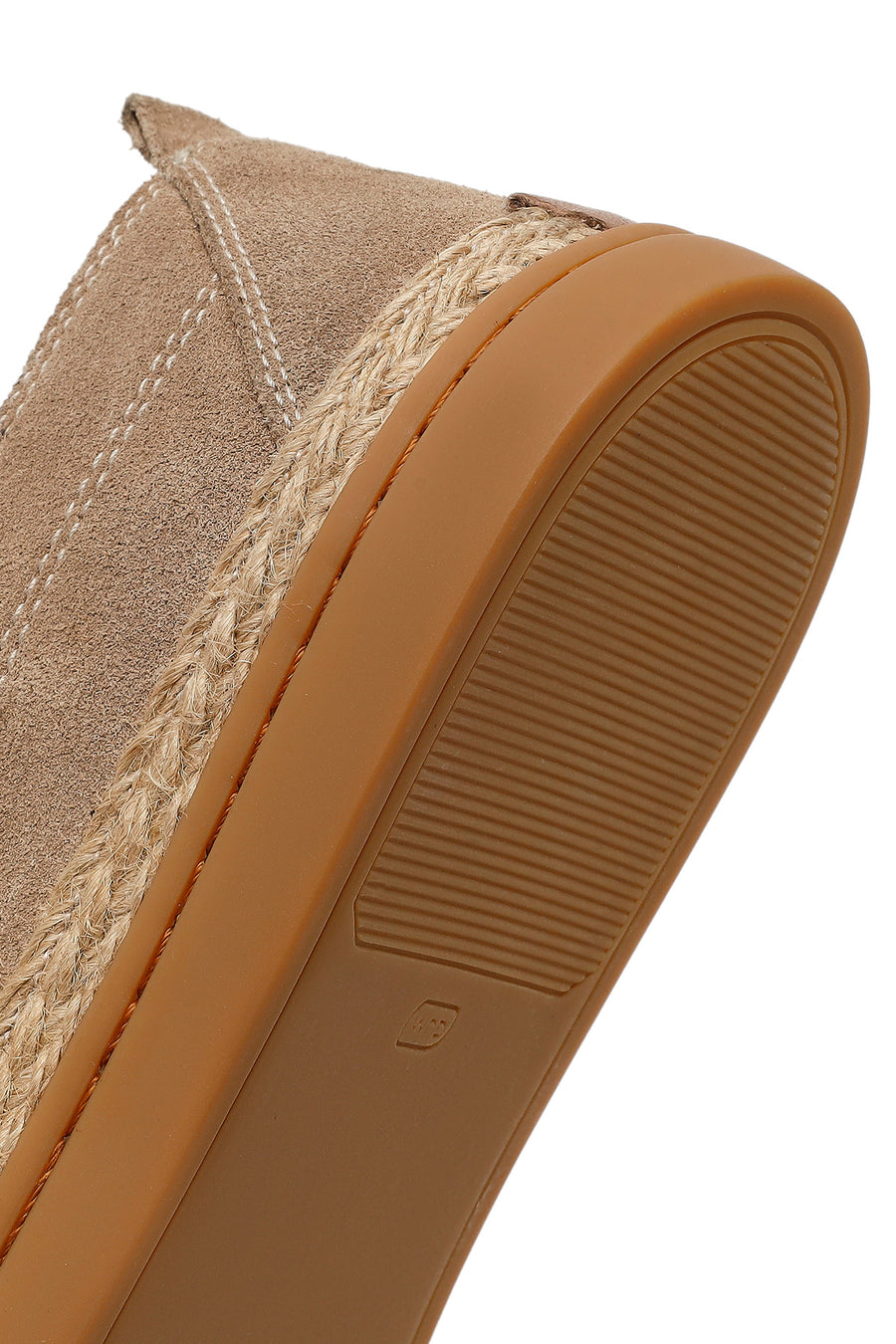 Men's Beige Lace-up Suede Leather Casual Shoes