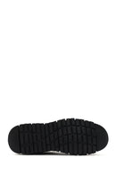 Men's Black Lace-up Leather Sneaker | Derimod