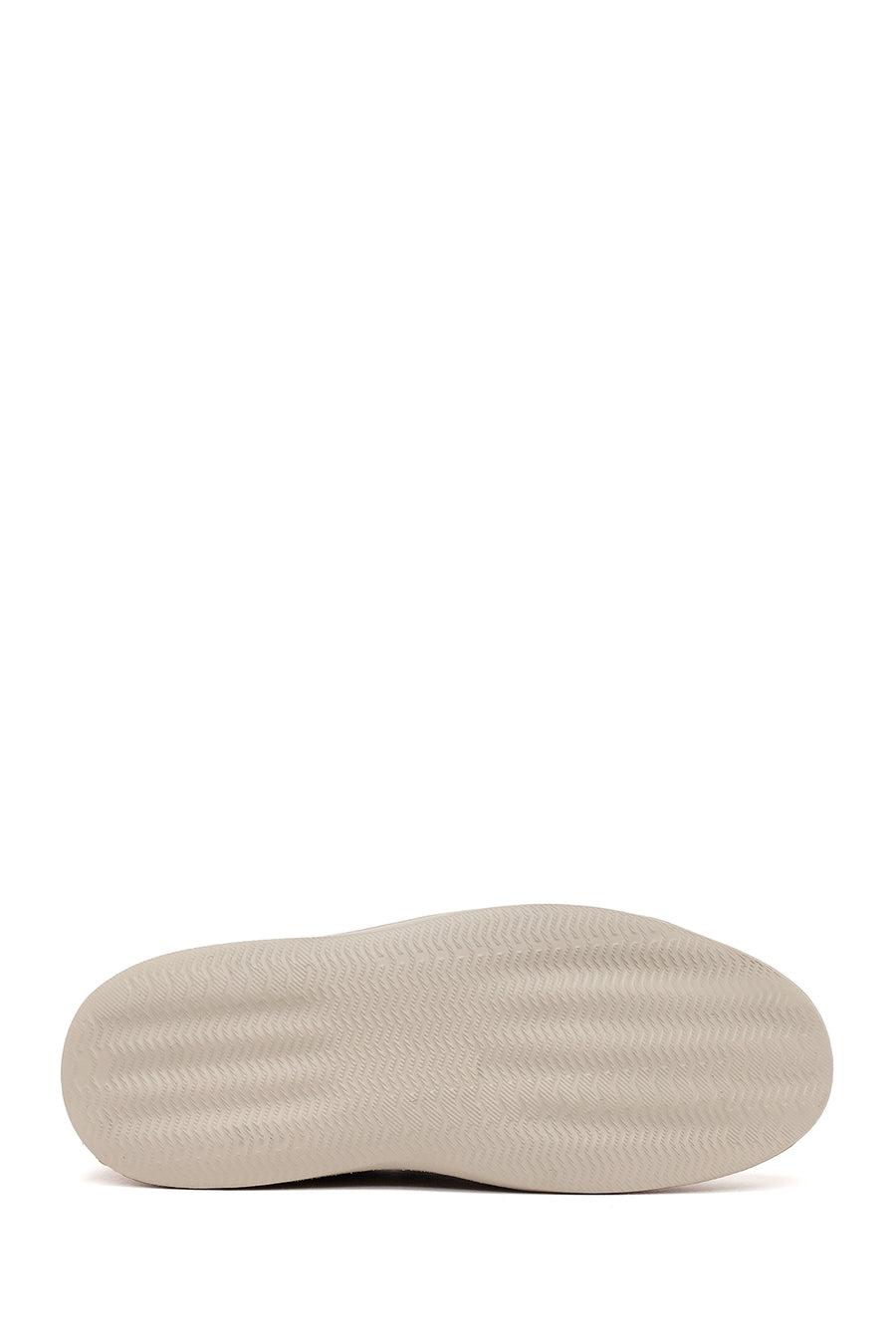 Male Beige Thick-Soled Nubuck Leather Comfort Loafer