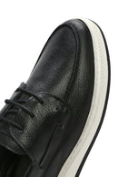 Erkek Siyah Bağcıklı Kalın Tabanlı Deri Casual Ayakkabı | Derimod