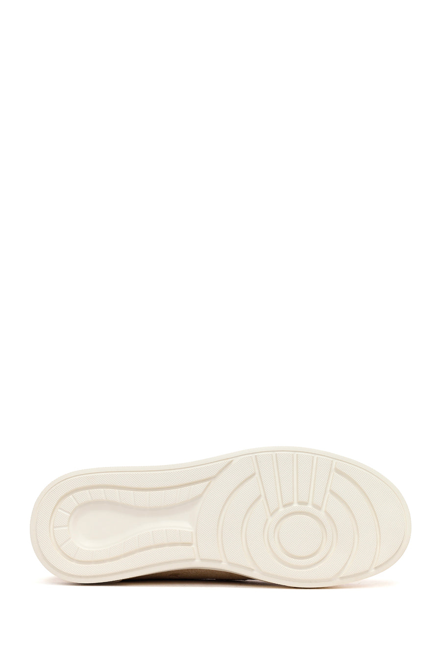 Male Beige Thick-Soled Suede Leather Loafer
