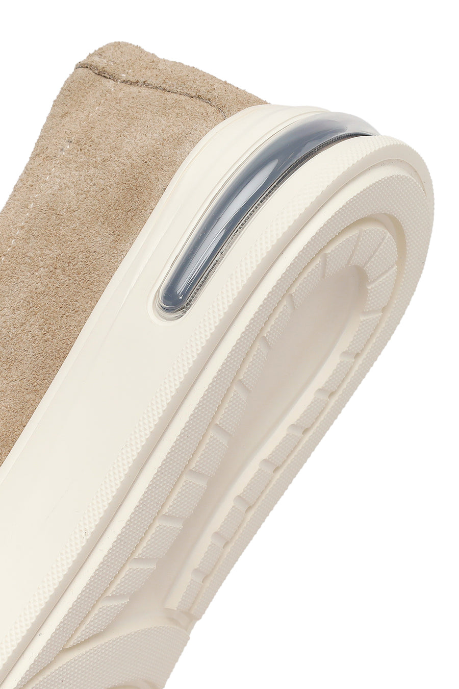Male Beige Thick-Soled Suede Leather Loafer