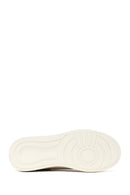 Erkek Bej Bağcıklı Kalın Tabanlı Deri Sneaker | Derimod