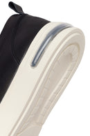 Erkek Siyah Bağcıklı Kalın Tabanlı Deri Sneaker | Derimod