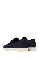 Erkek Lacivert Süet Deri Loafer | Derimod