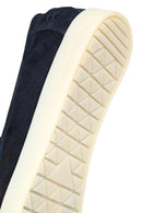 Erkek Lacivert Süet Deri Loafer | Derimod