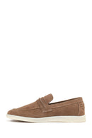 Erkek Vizon Süet Deri Loafer | Derimod