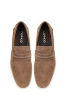 Erkek Vizon Süet Deri Loafer | Derimod