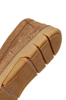 Men's Tan Chunky Suede Leather Loafers | Derimod