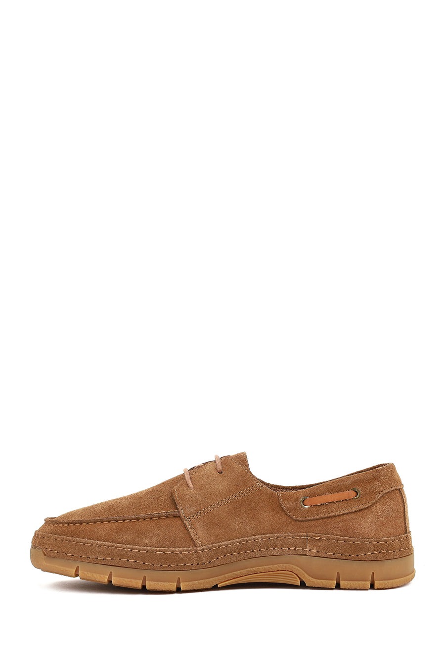 Men's Brown Lace-Up Suede Leather Casual Shoes