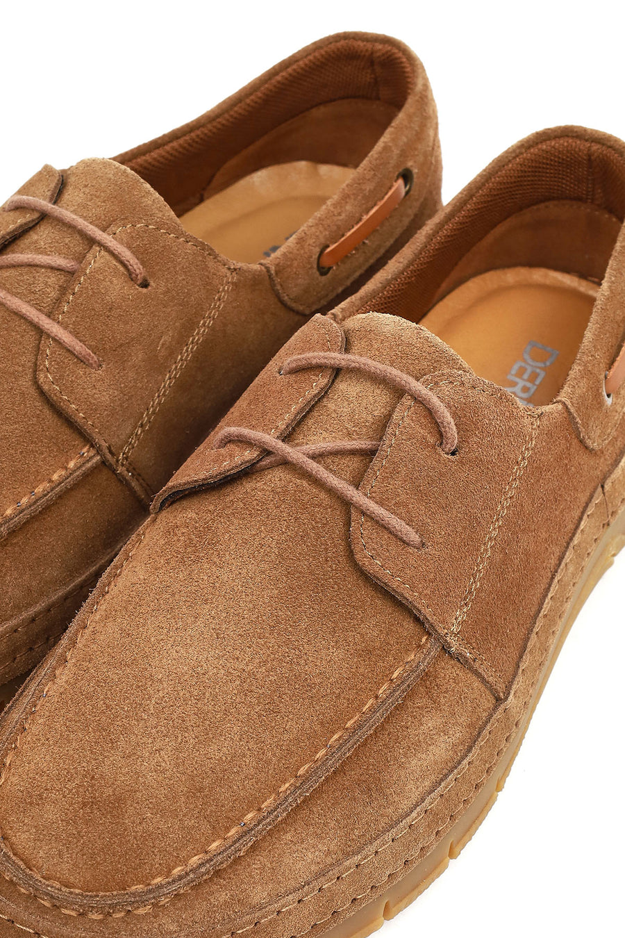 Men's Brown Lace-Up Suede Leather Casual Shoes