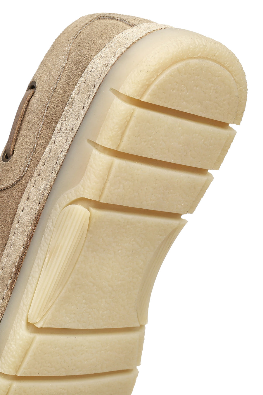 Men's Beige Lace-up Suede Leather Casual Shoes