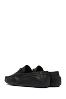 Erkek Siyah Tokalı Deri Loafer | Derimod