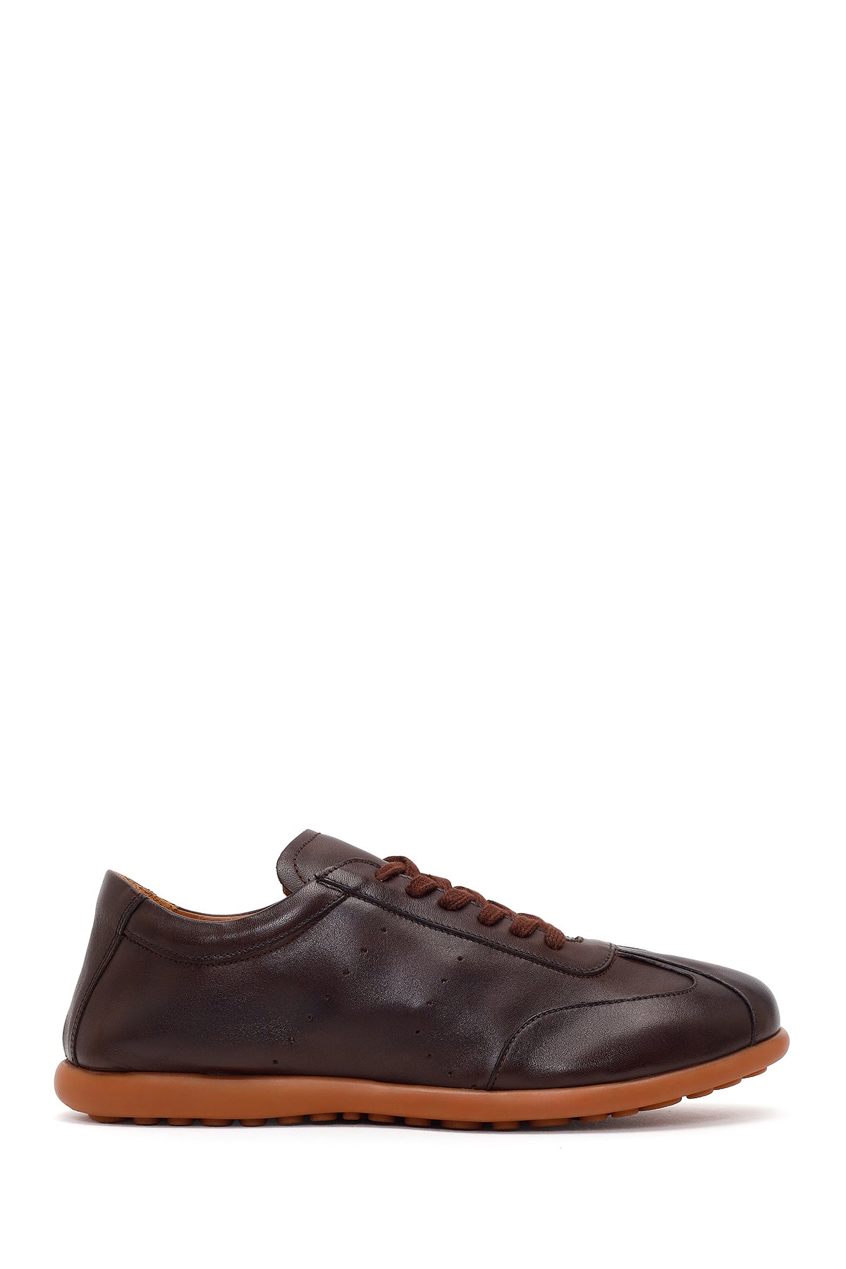 Men's Brown Lace-Up Leather Sneaker 26SFD688518 | Derimod
