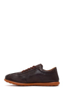 Men's Brown Lace-Up Leather Sneaker | Derimod