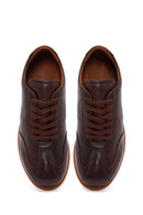 Men's Brown Lace-Up Leather Sneaker | Derimod