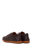 Men's Brown Lace-Up Leather Sneaker | Derimod