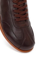 Men's Brown Lace-Up Leather Sneaker | Derimod