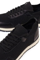 Men's Black Lace-Up Fabric Sneakers | Derimod