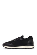 Men's Black Lace-Up Fabric Sneakers | Derimod