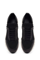 Men's Black Lace-Up Fabric Sneakers | Derimod