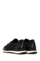 Men's Black Lace-Up Fabric Sneakers | Derimod