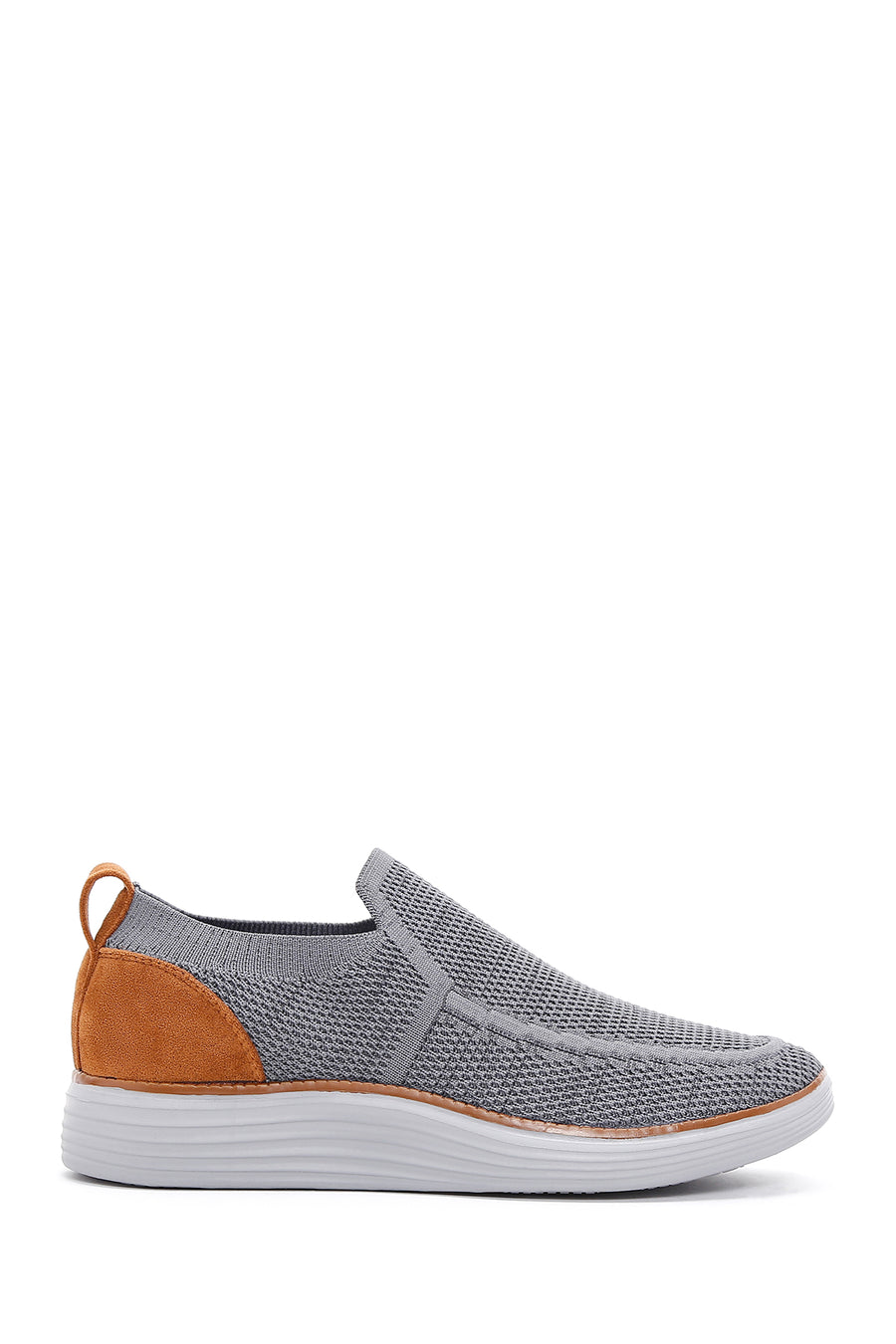Derimod Zero Men's Gray Thick Soled Fabric Sneaker 26SFD69026F | Derimod