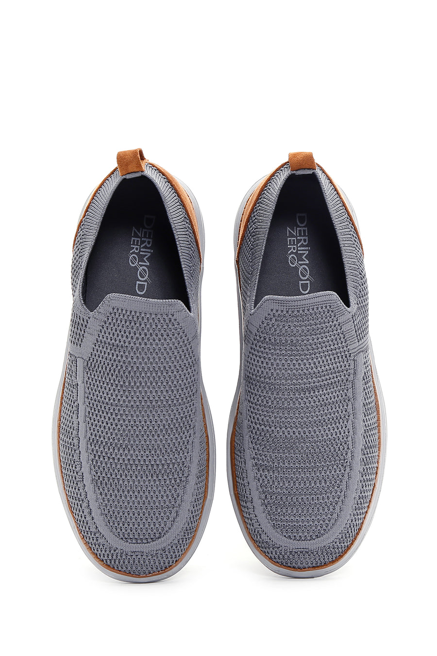 Derimod Zero Men's Gray Thick Soled Fabric Sneaker