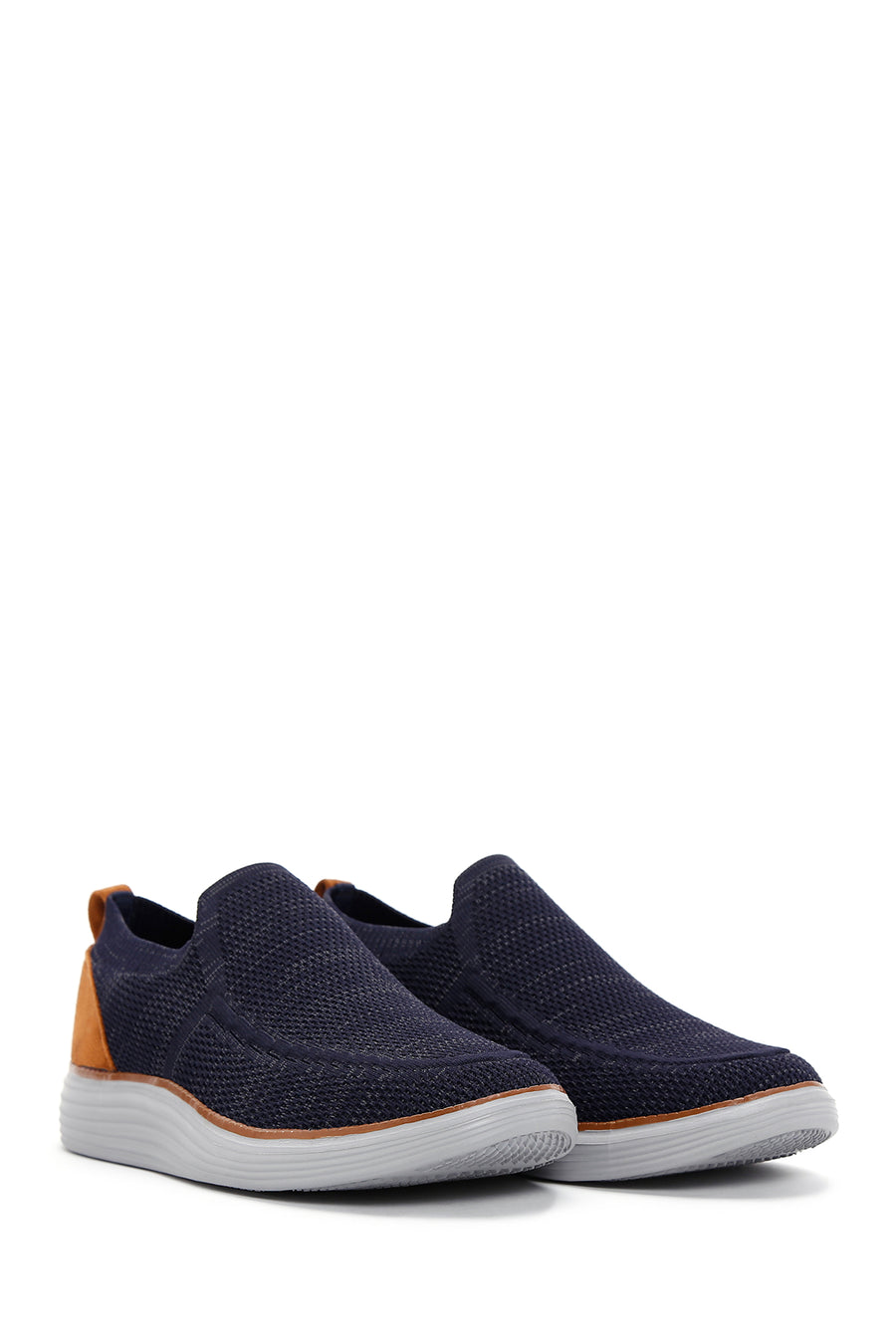 Derimod Zero Men's Navy Blue Thick-Soled Fabric Sneaker