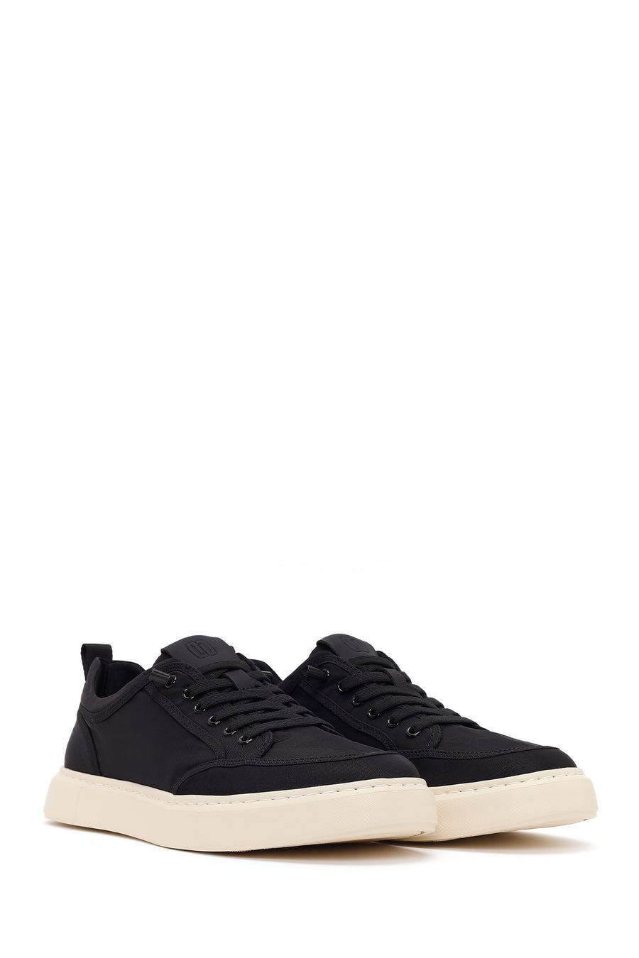 Derimod Zero Men's Black Lace Up Fabric Sneaker