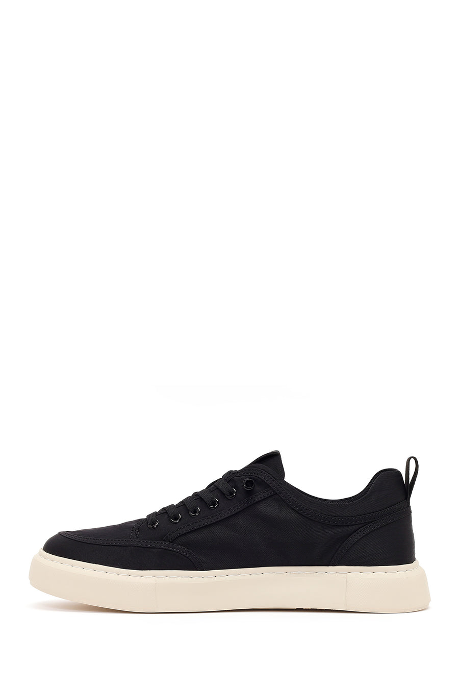 Derimod Zero Men's Black Lace Up Fabric Sneaker