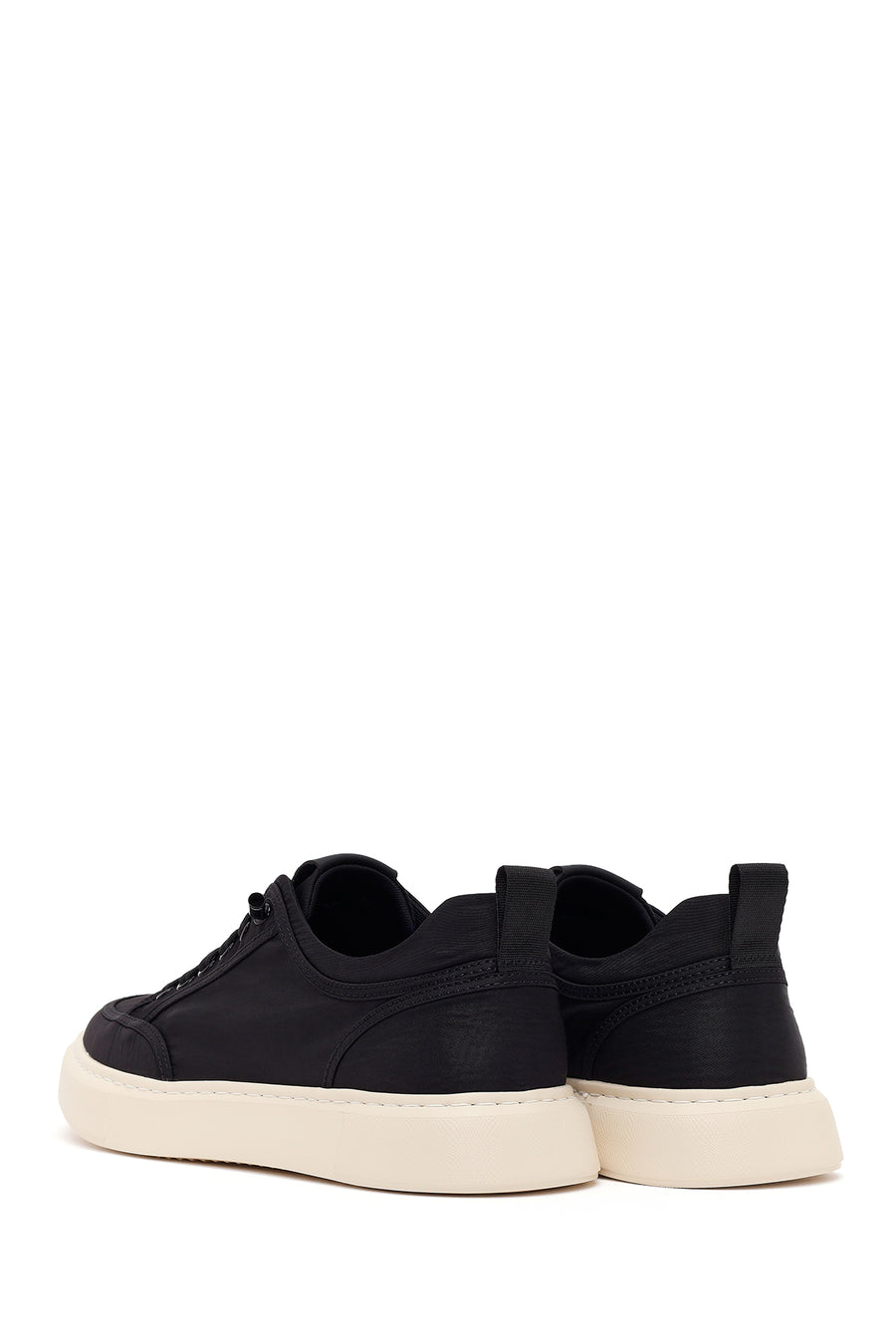 Derimod Zero Men's Black Lace Up Fabric Sneaker