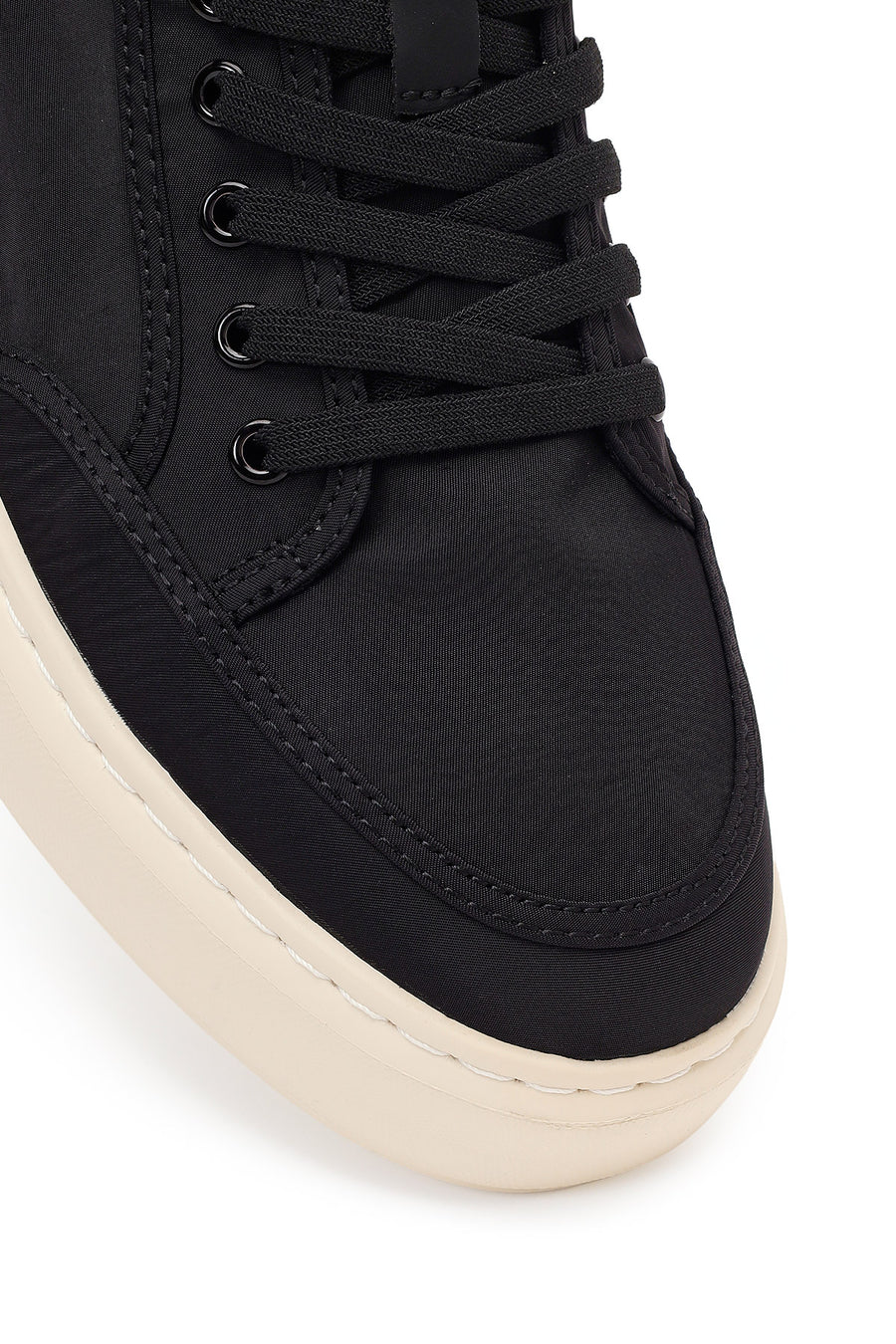 Derimod Zero Men's Black Lace Up Fabric Sneaker