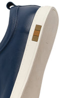 Erkek Lacivert Deri Sneaker | Derimod