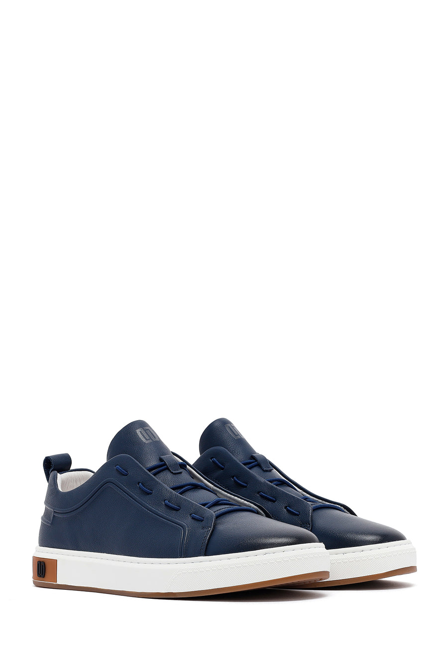 Men's Navy Blue Leather Sneaker