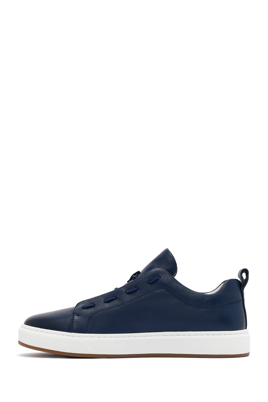 Men's Navy Blue Leather Sneaker