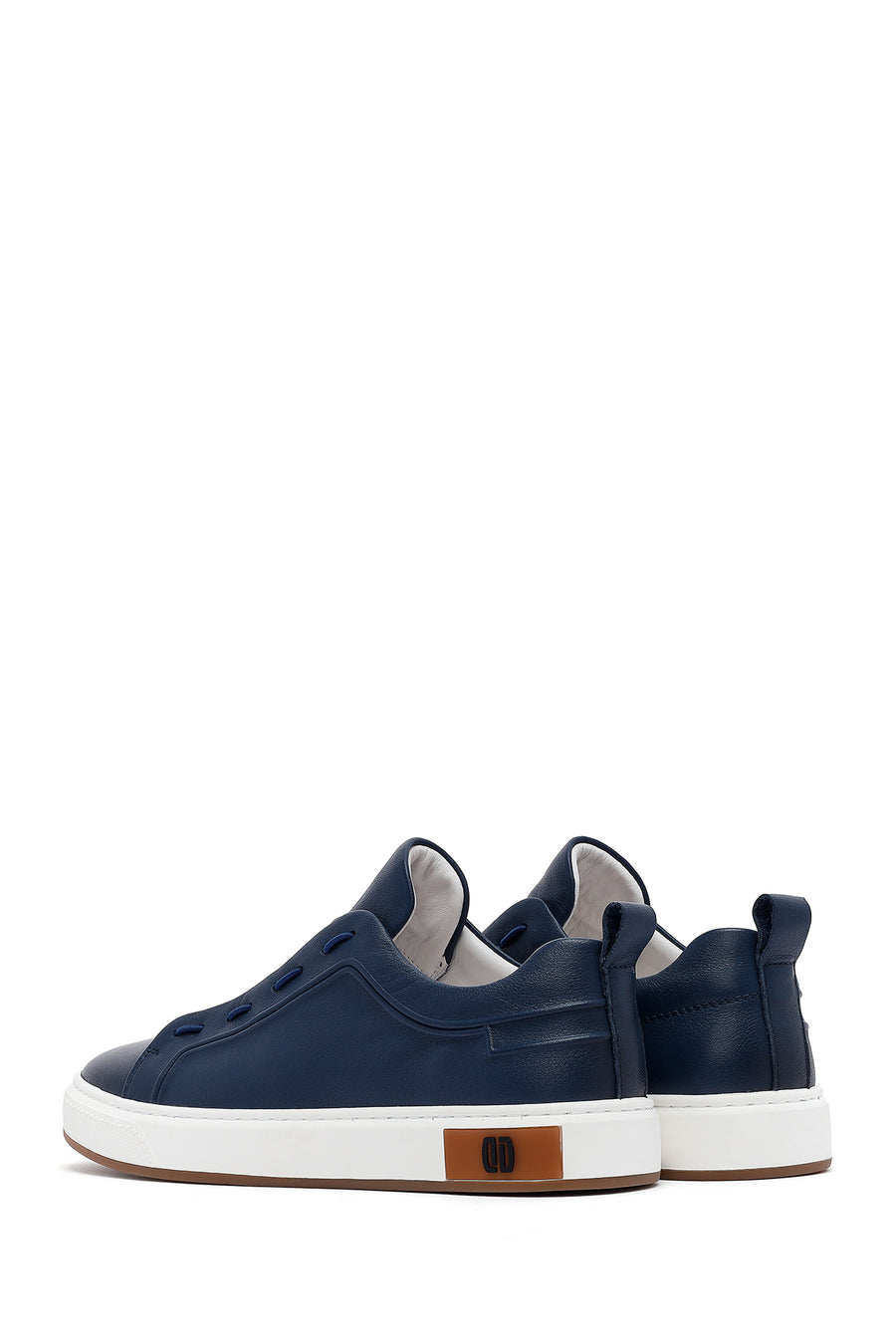 Men's Navy Blue Leather Sneaker