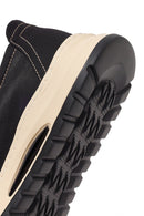 Derimod Zero Male Black Lace-Up Thick-Soled Fabric Casual Shoes | Derimod