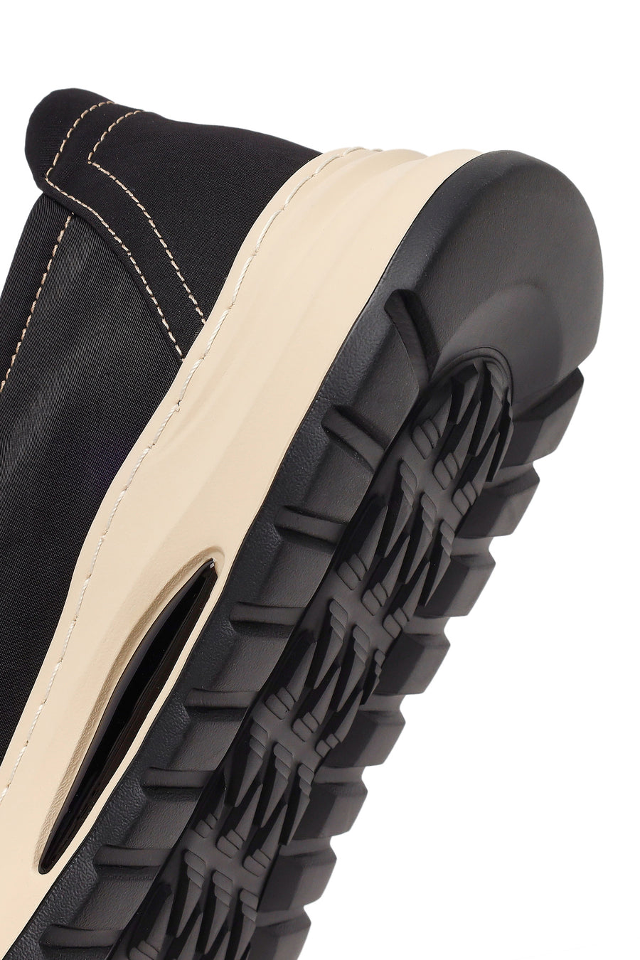 Derimod Zero Male Black Lace-Up Thick-Soled Fabric Casual Shoes