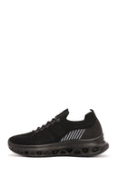 Derimod Zero Men's Black Thick Soled Fabric Sneaker | Derimod