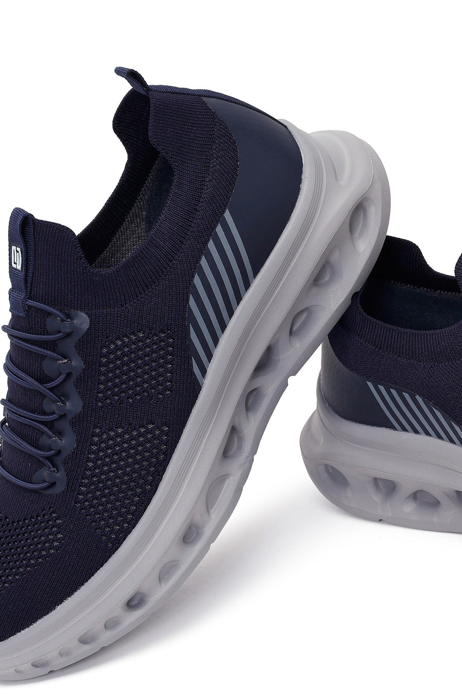 Derimod Zero Men's Navy Blue Thick-Soled Fabric Sneaker