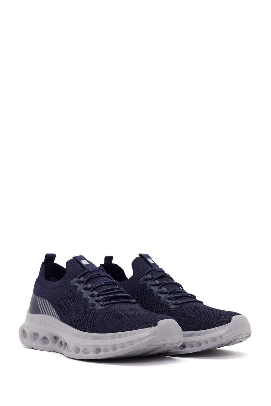 Derimod Zero Men's Navy Blue Thick-Soled Fabric Sneaker