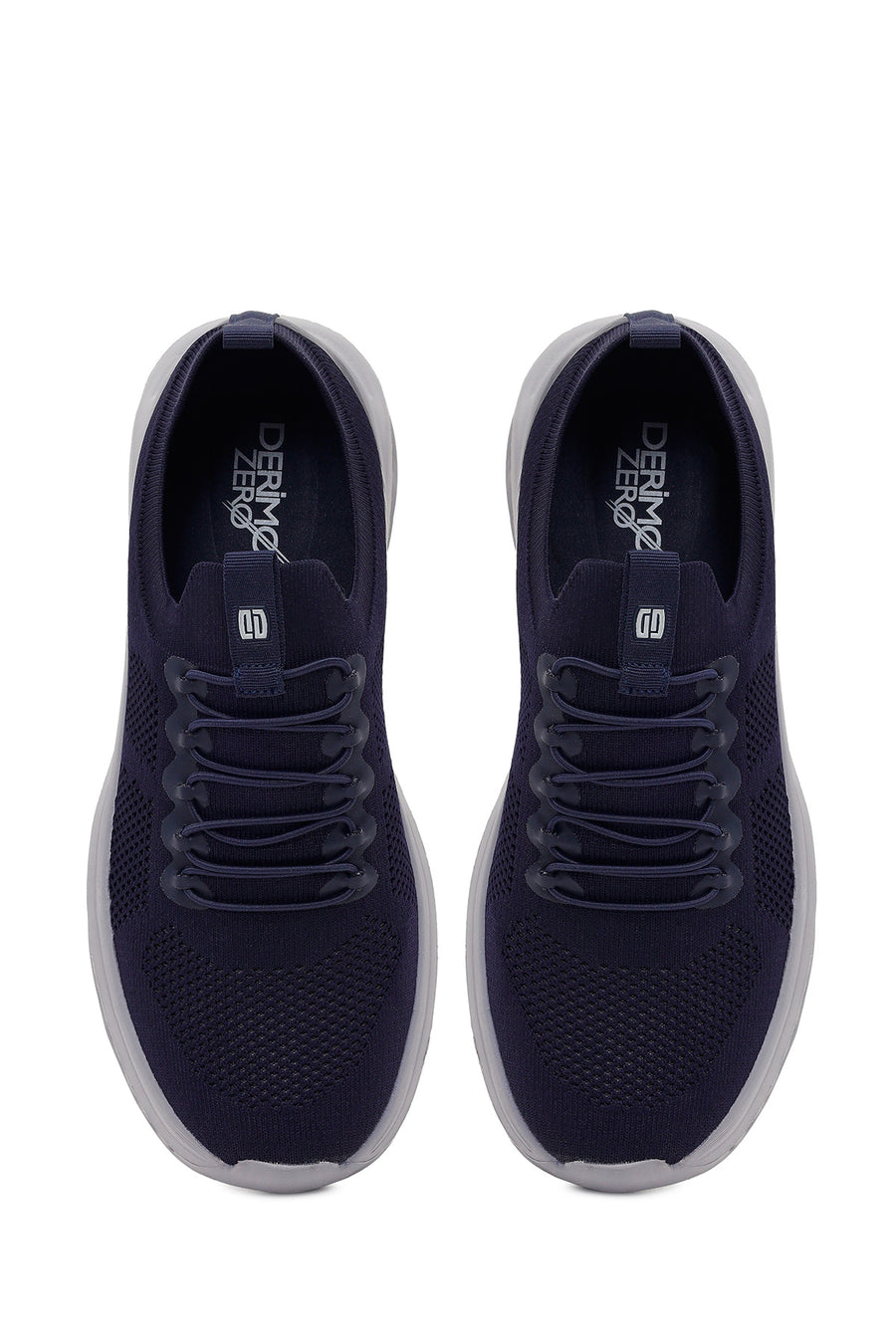 Derimod Zero Men's Navy Blue Thick-Soled Fabric Sneaker