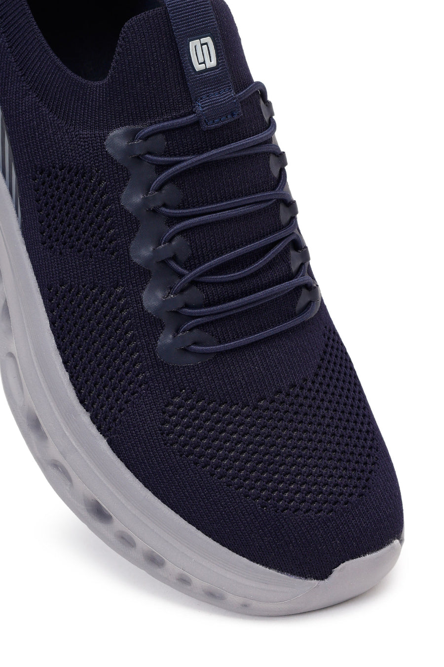 Derimod Zero Men's Navy Blue Thick-Soled Fabric Sneaker