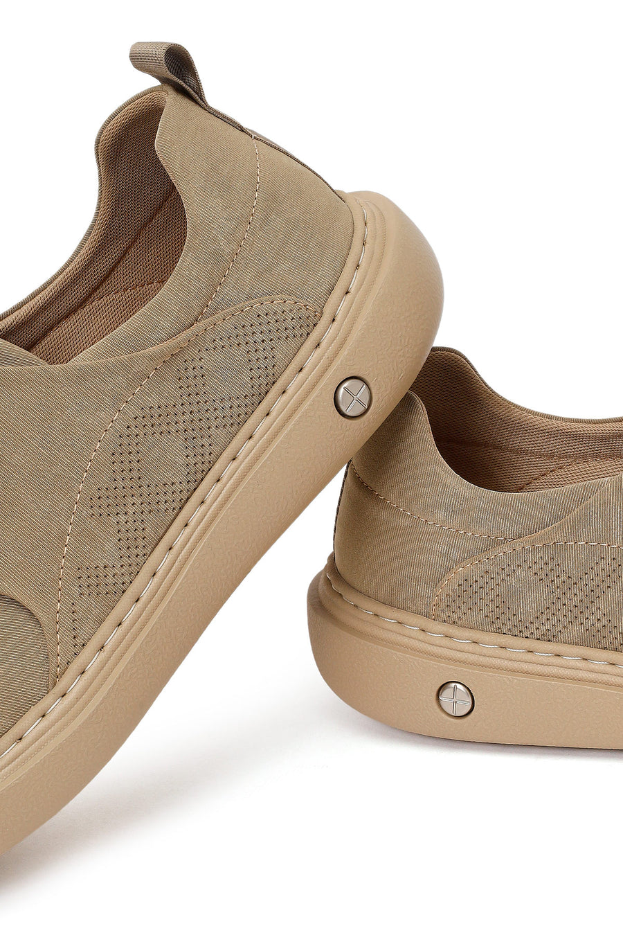 Derimod Zero Male Beige Lace-Up Fabric Sneaker