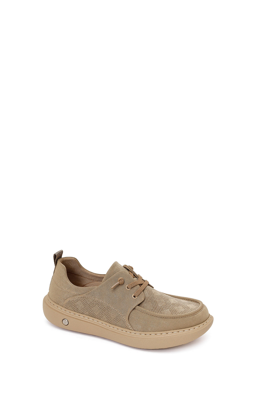 Derimod Zero Male Beige Lace-Up Fabric Sneaker