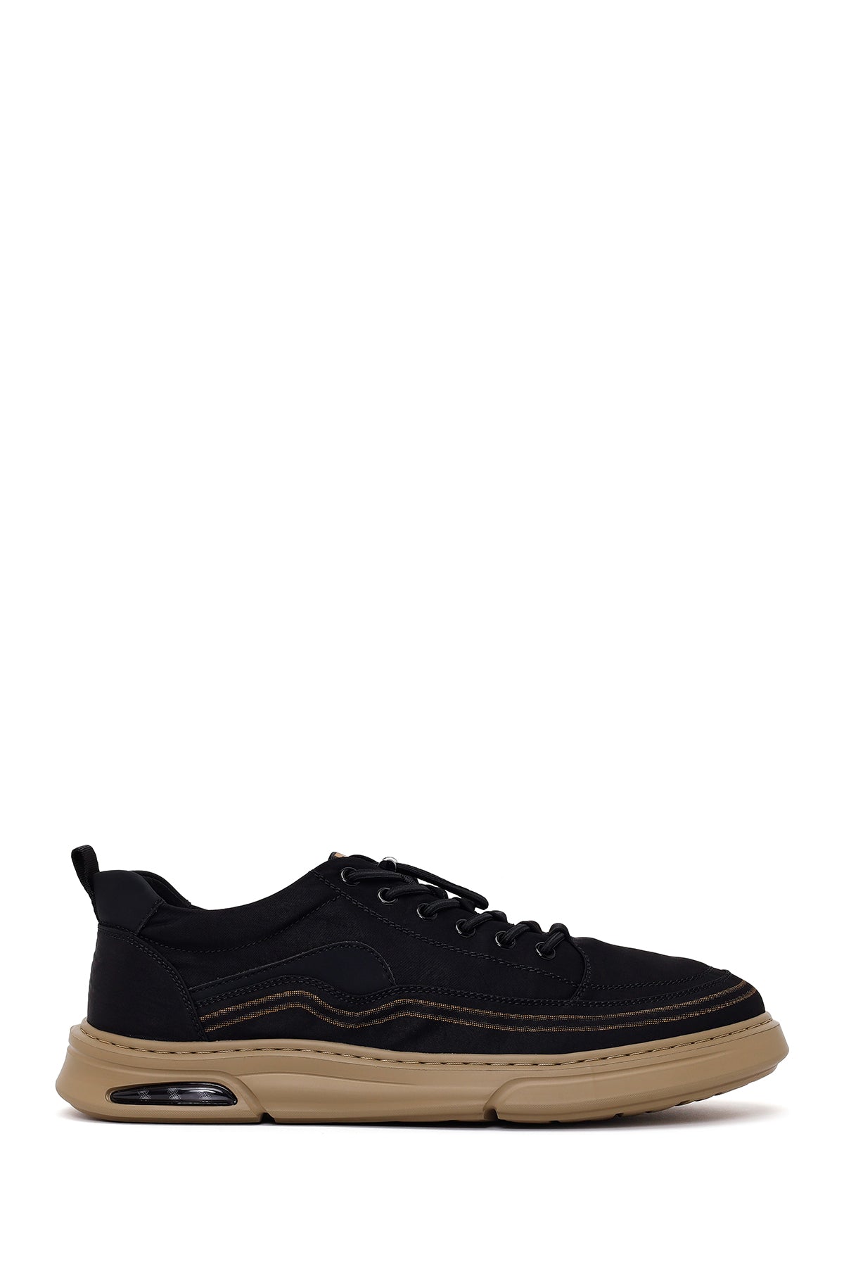 Derimoz Zero Erkek Siyah Bağcıklı Kumaş Sneaker 26SFD69206F | Derimod