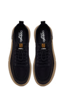 Derimoz Zero Erkek Siyah Bağcıklı Kumaş Sneaker | Derimod