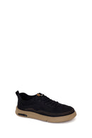 Derimoz Zero Erkek Siyah Bağcıklı Kumaş Sneaker | Derimod
