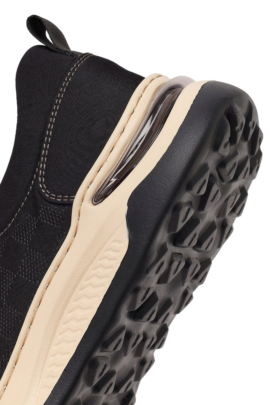 Derimod Zero Male Black Lace-Up Thick-Soled Fabric Sneakers